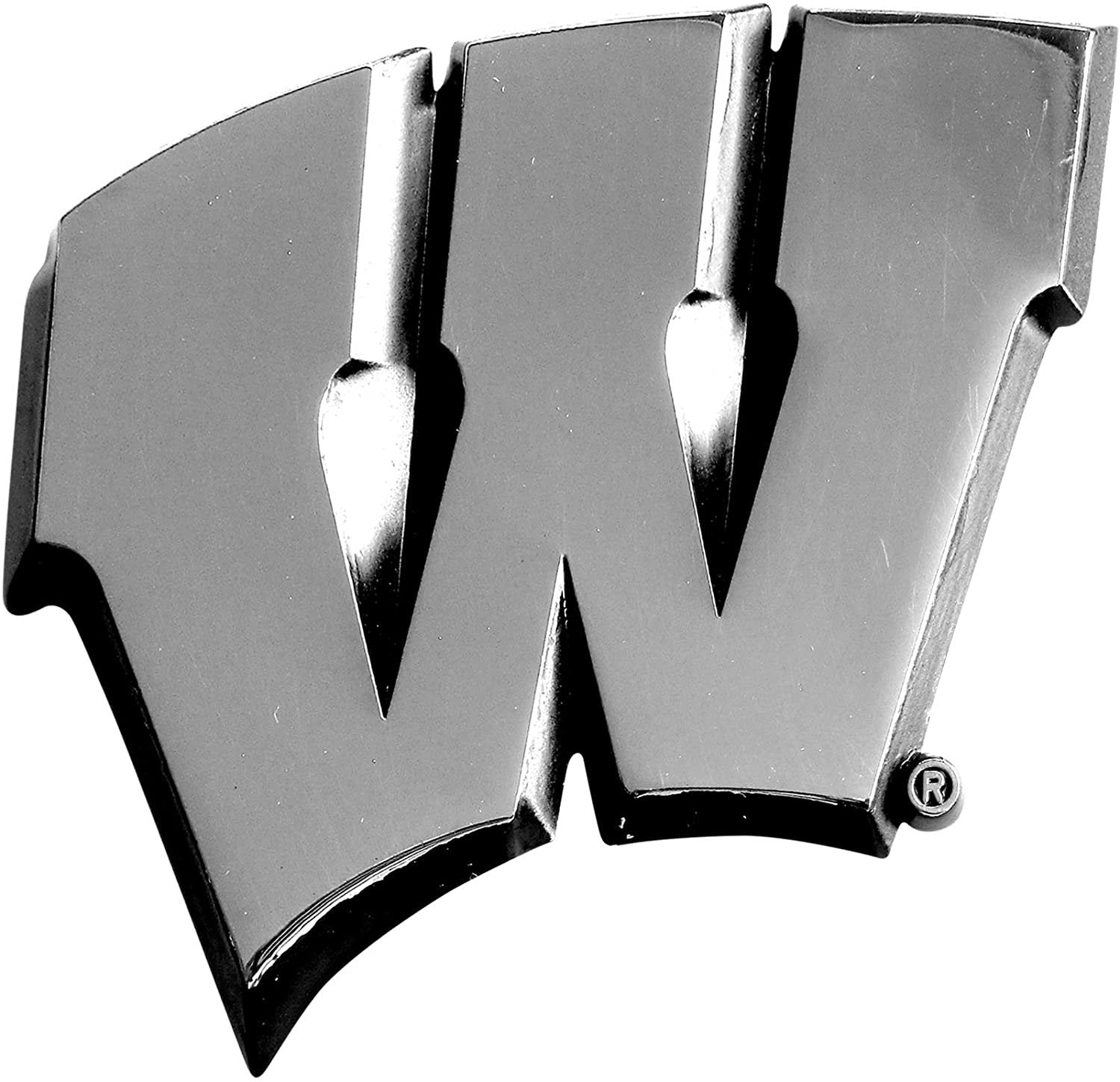 University of Wisconsin Badgers Solid Metal Raised Auto Emblem Decal Adhesive Backing 1