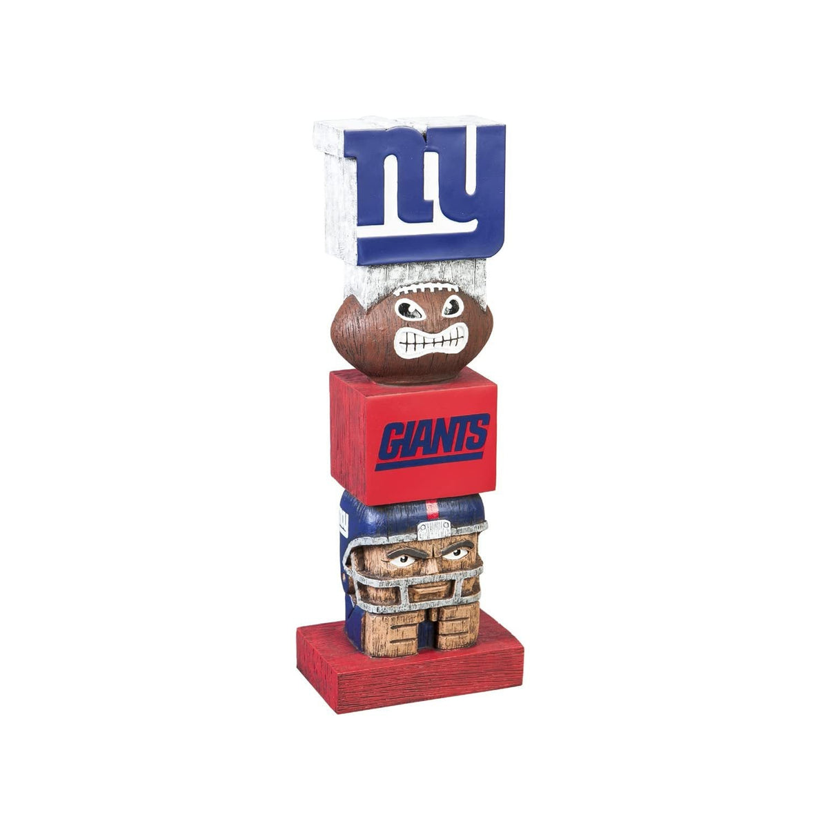 New York Giants Garden Statue, Tiki Totem Style, Logo Design, Outdoor or Indoor Use, 16 Inch Tall, Beautiful Hand Painted Resin Construction 1