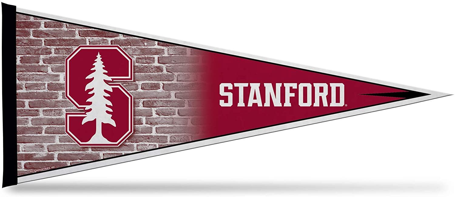 Stanford University Cardinal Soft Felt Pennant, Primary Design, 12x30 Inch, Easy To Hang 1