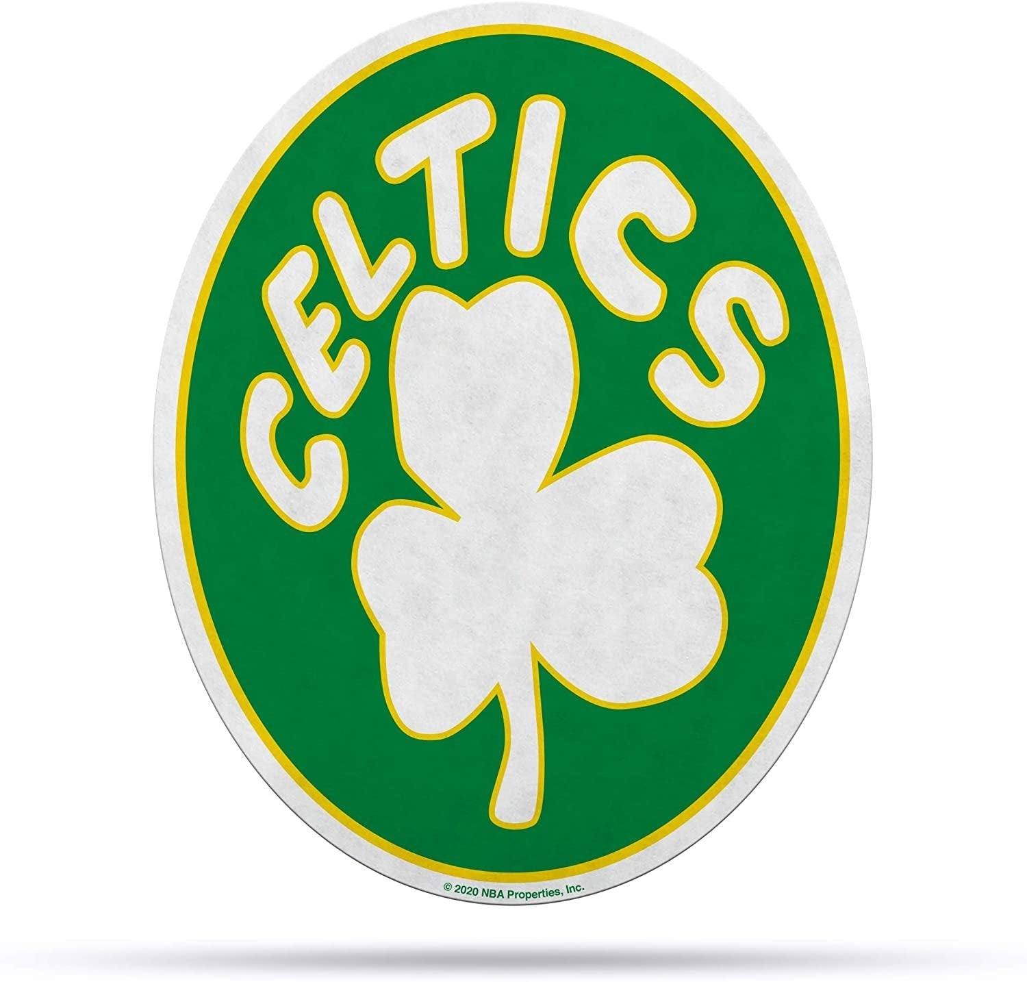 Boston Celtics Soft Felt Pennant, Retro Design, Shape Cut, 18 Inch, Easy To Hang 1