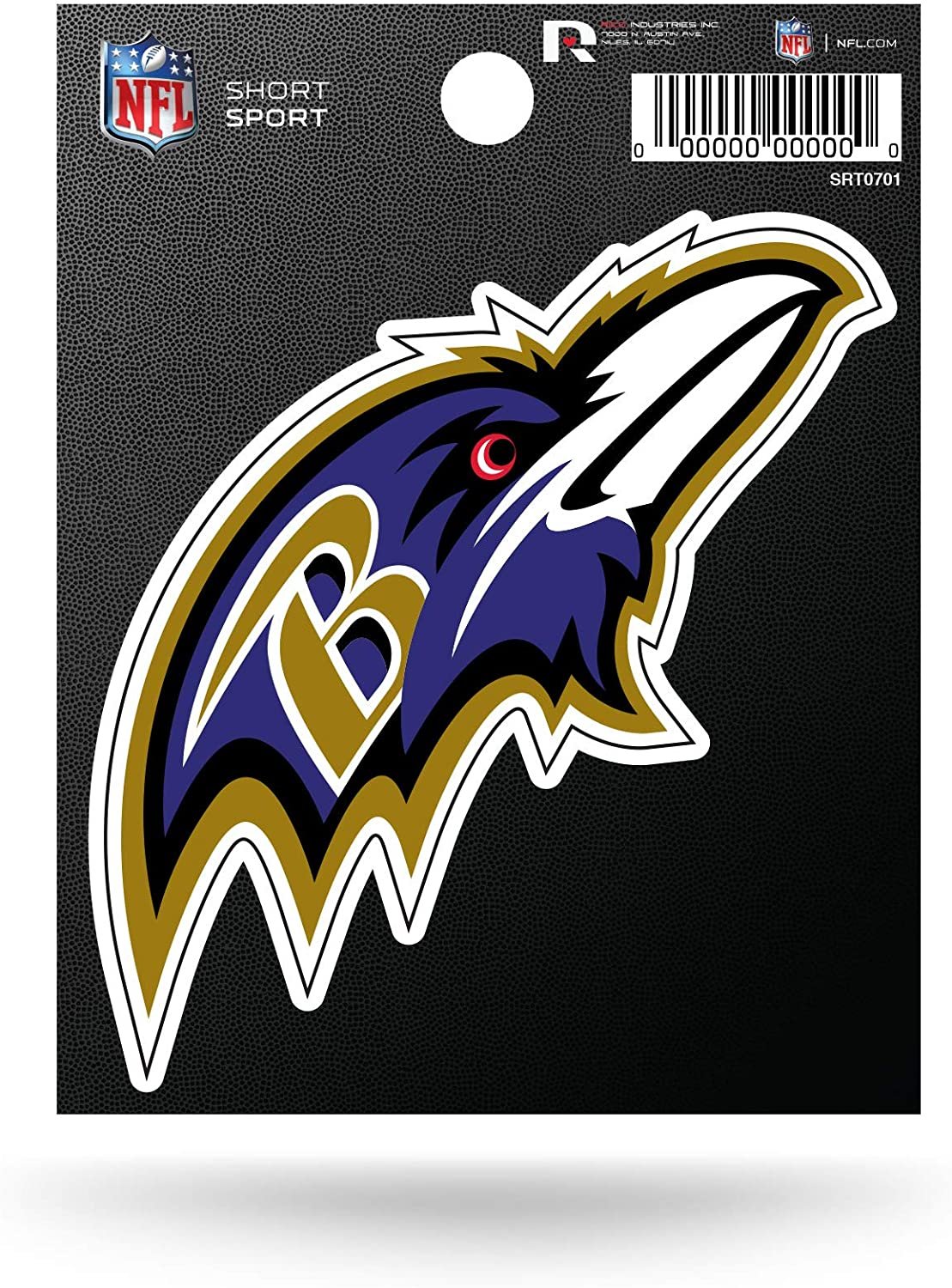 Baltimore Ravens 3 Inch Decal Sticker Die Cut Flat Vinyl Full Adhesive Backing 1