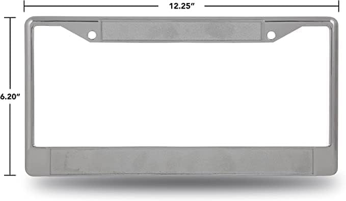 Seattle Seahawks Metal License Plate Frame Chrome Tag Cover, 12th Man Design, Jersey Styling, 12x6 Inch 3