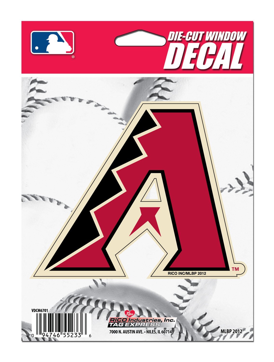 Rico Industries MLB Arizona Diamondbacks Die-Cut Window Decal