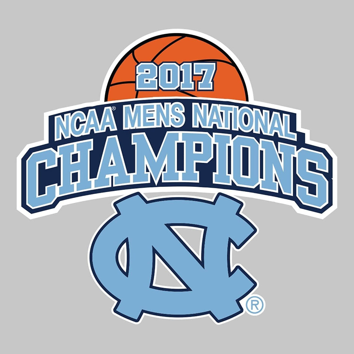 North Carolina Tar Heels 2017 Champions Decal SD68463 Auto Home Window Flat University of 1