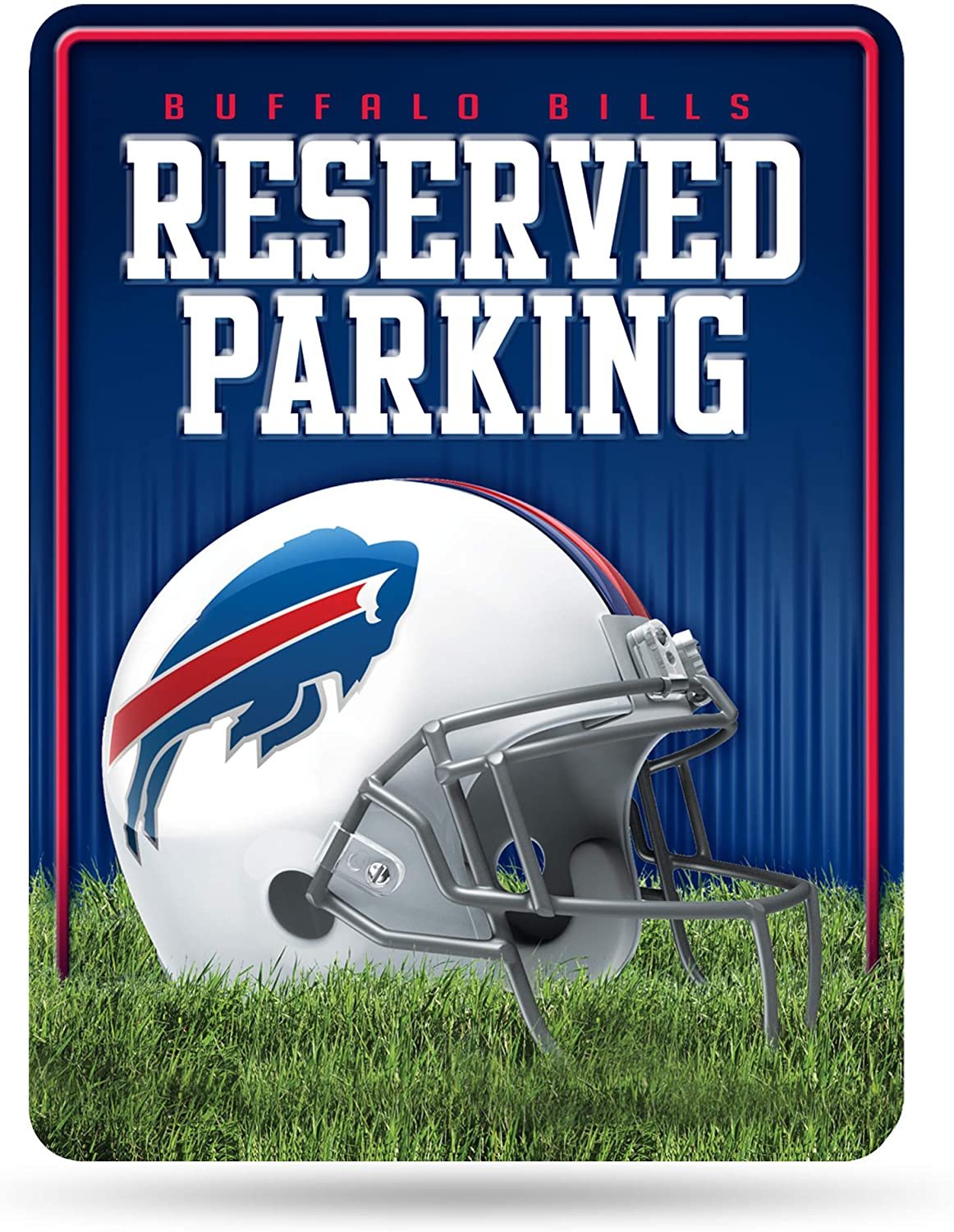 Buffalo Bills Metal Parking Wall Sign Embossed 8.5 x 11 Inch