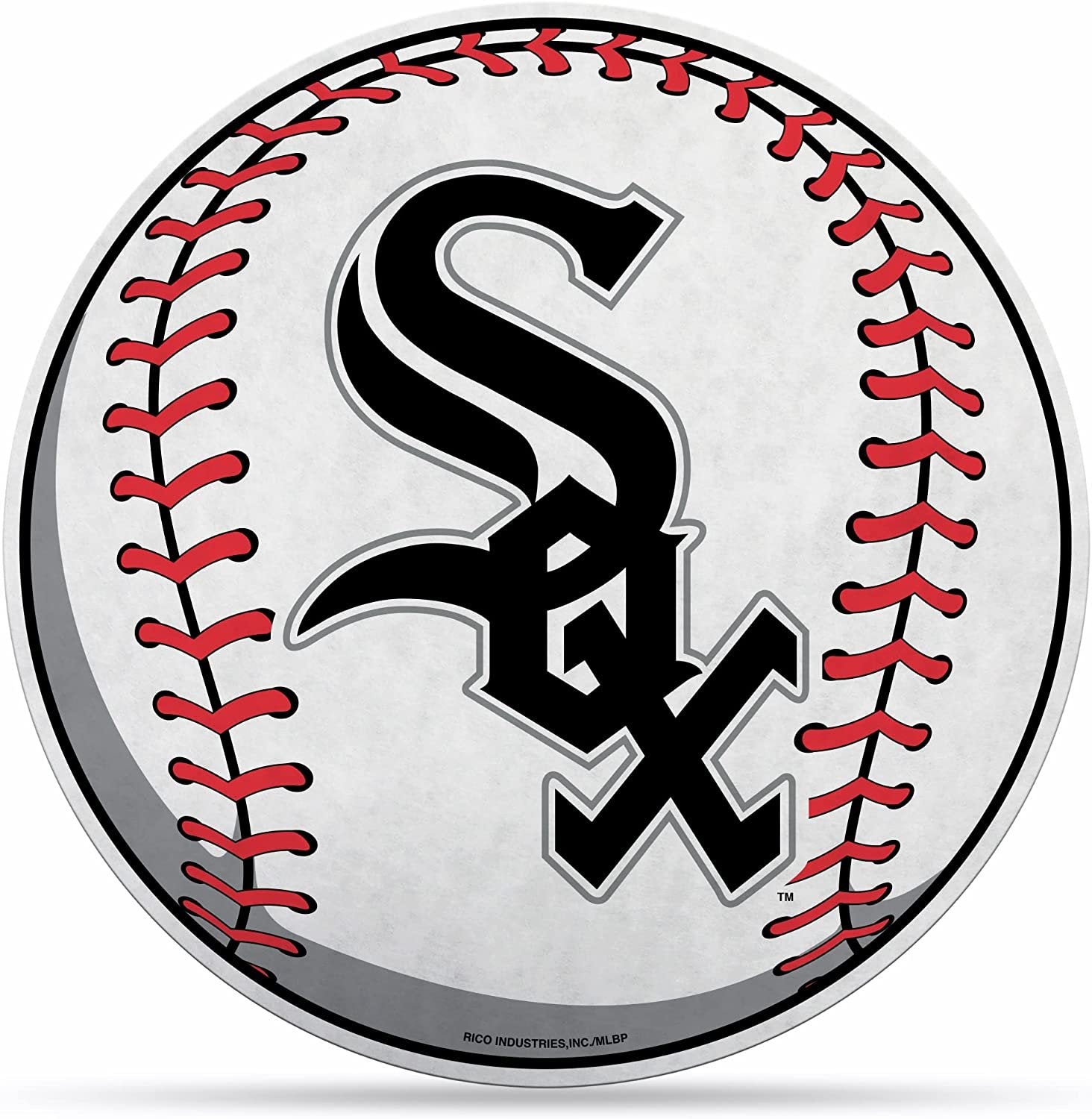 Chicago White Sox Soft Felt Pennant, Baseball Design, Shape Cut, 18 Inch, Easy To Hang