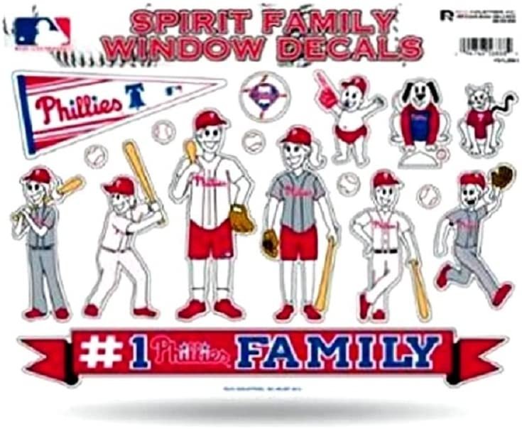 Philadelphia Phillies Spirit Family Decal Sheet, 8.5 x 11-inches 1
