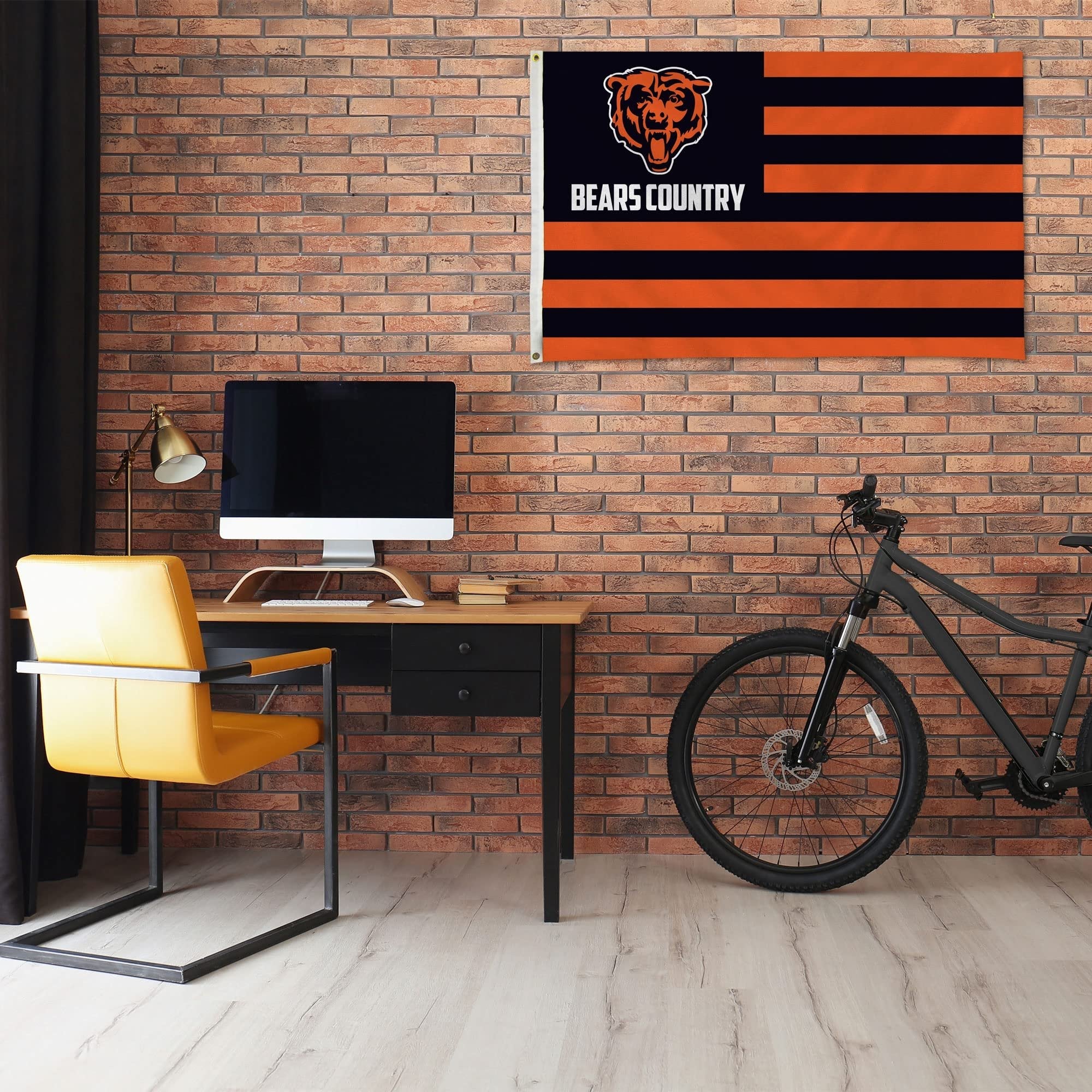 Rico Industries NFL Chicago Bears Country 3' x 5' Banner Flag 3' x 5' Banner Flag Single Sided - Indoor or Outdoor - Home Décor 2