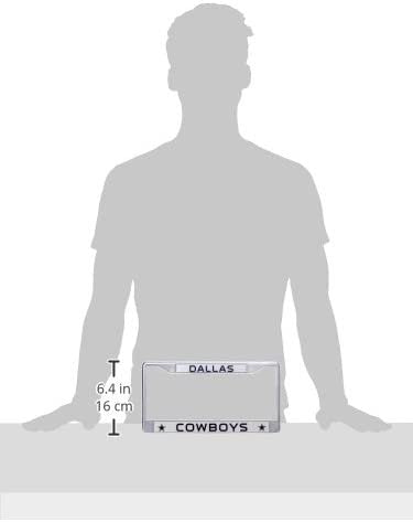 Dallas Cowboys Metal License Plate Frame Chrome Tag Cover 12x6 Inch