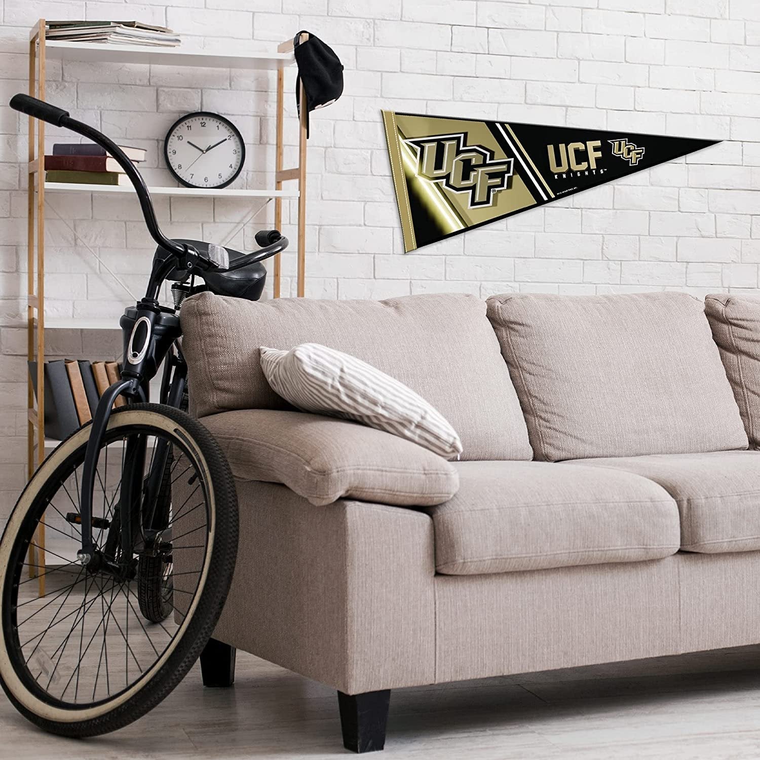 University of Central Florida UCF Knights Soft Felt Pennant, Primary Design, 12x30 Inch, Easy To Hang 3