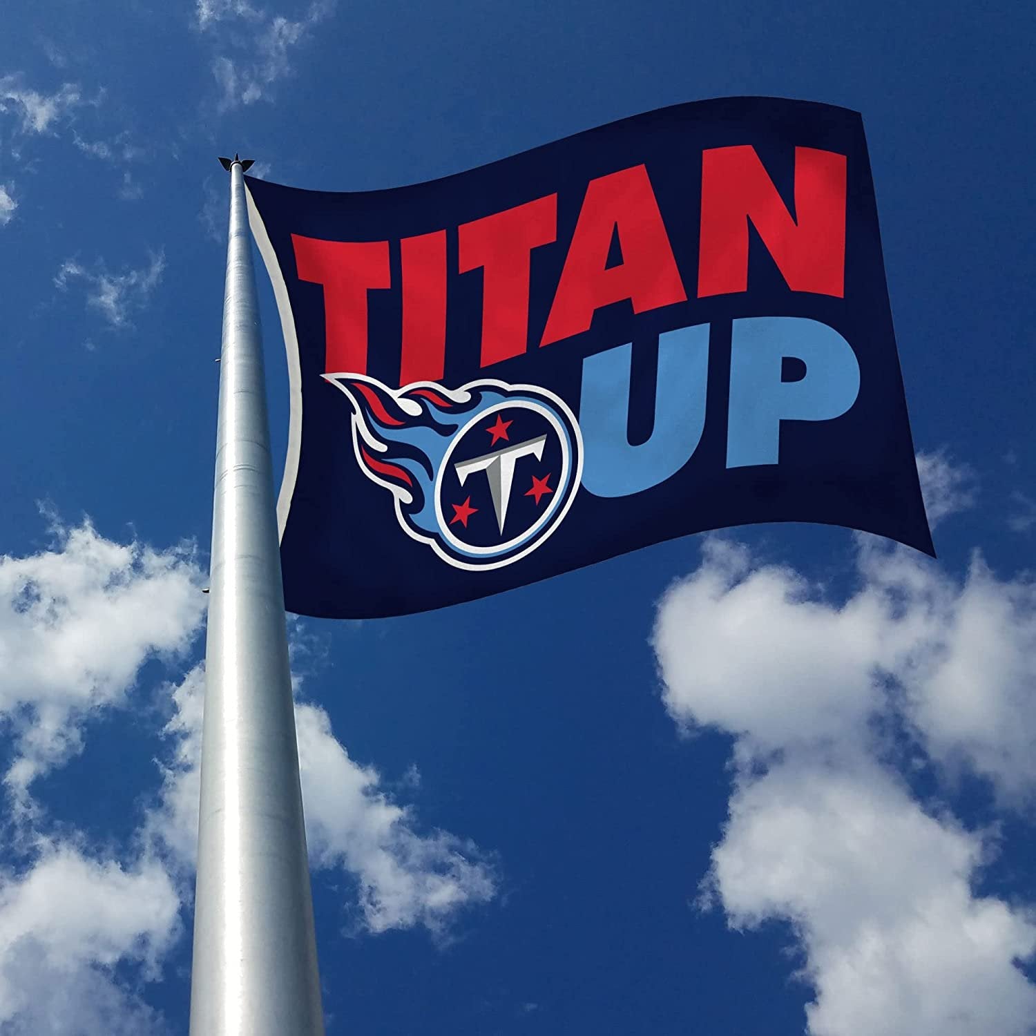 Tennessee Titans 3x5 Foot Banner Flag Single Sided Indoor Outdoor Metal Grommets 3