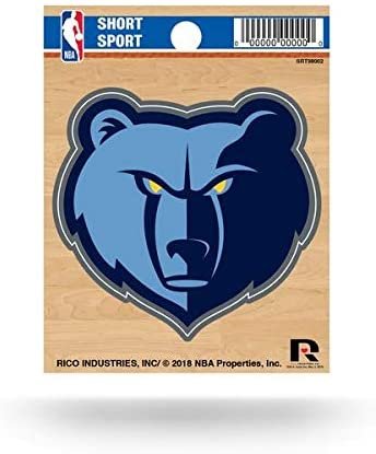 Rico Industries NBA Memphis Grizzlies Die Cut Team Logo Short Sport Sticker