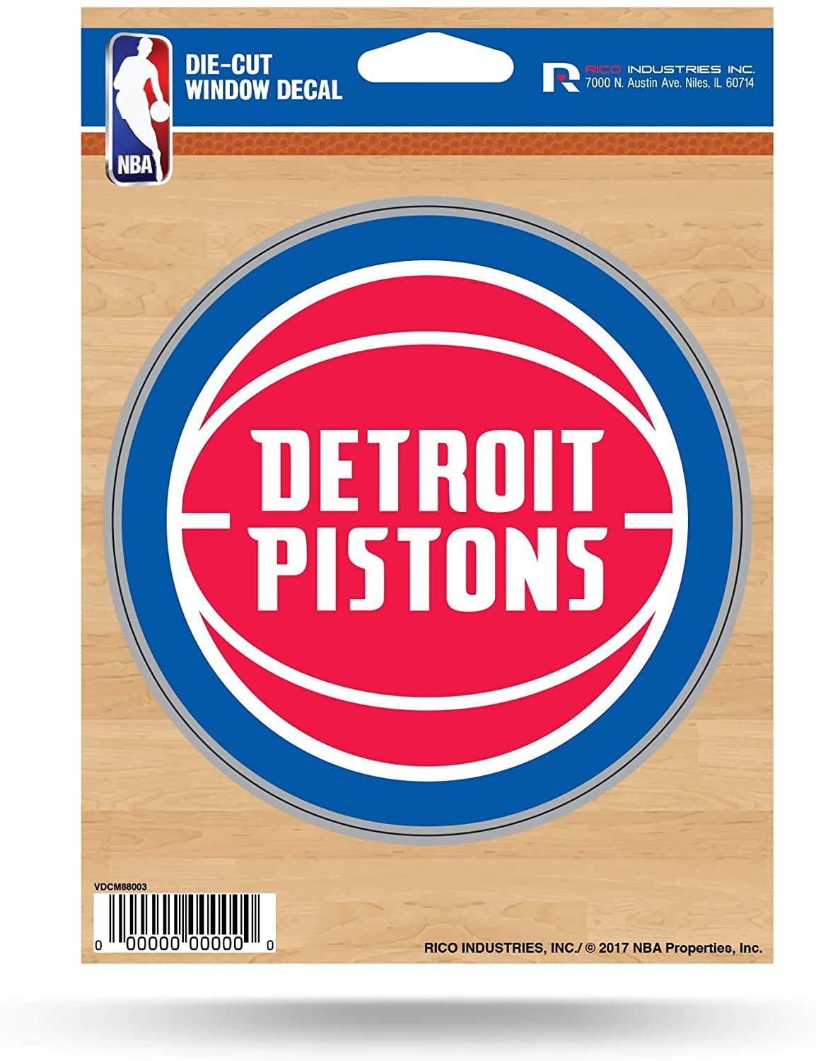 Detroit Pistons 5 Inch Decal Sticker Die Cut Flat Vinyl 1