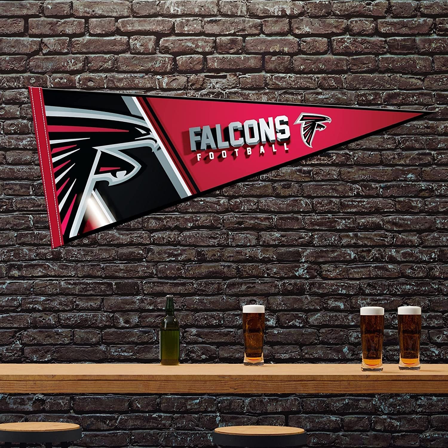 Atlanta Falcons Soft Felt Pennant 12 x 30 Inch 2