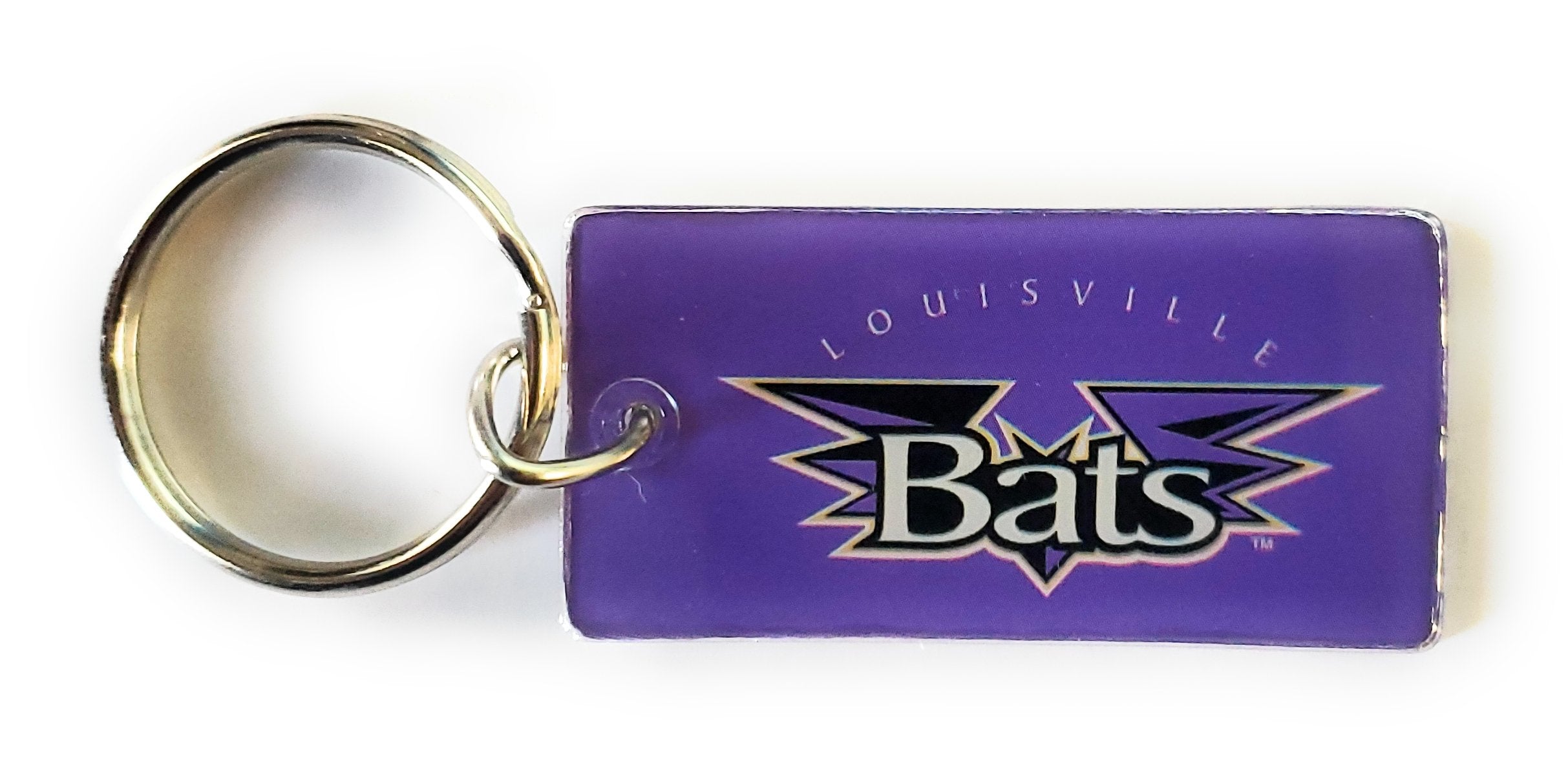 Louisville Bats Keychain Crystal View Baseball Minor League 1