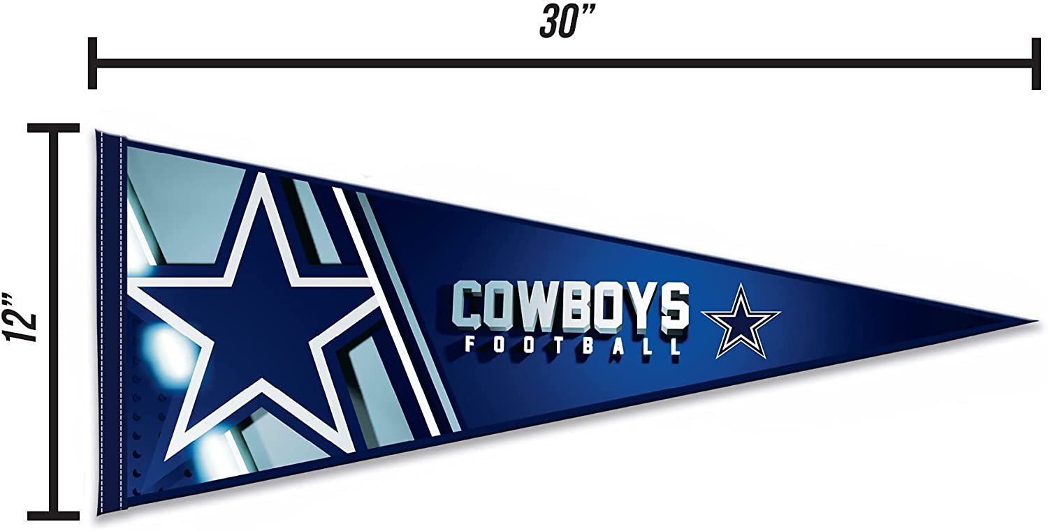 Rico Industries NFL Dallas Cowboys 12" X 30" Soft Felt Pennant 4