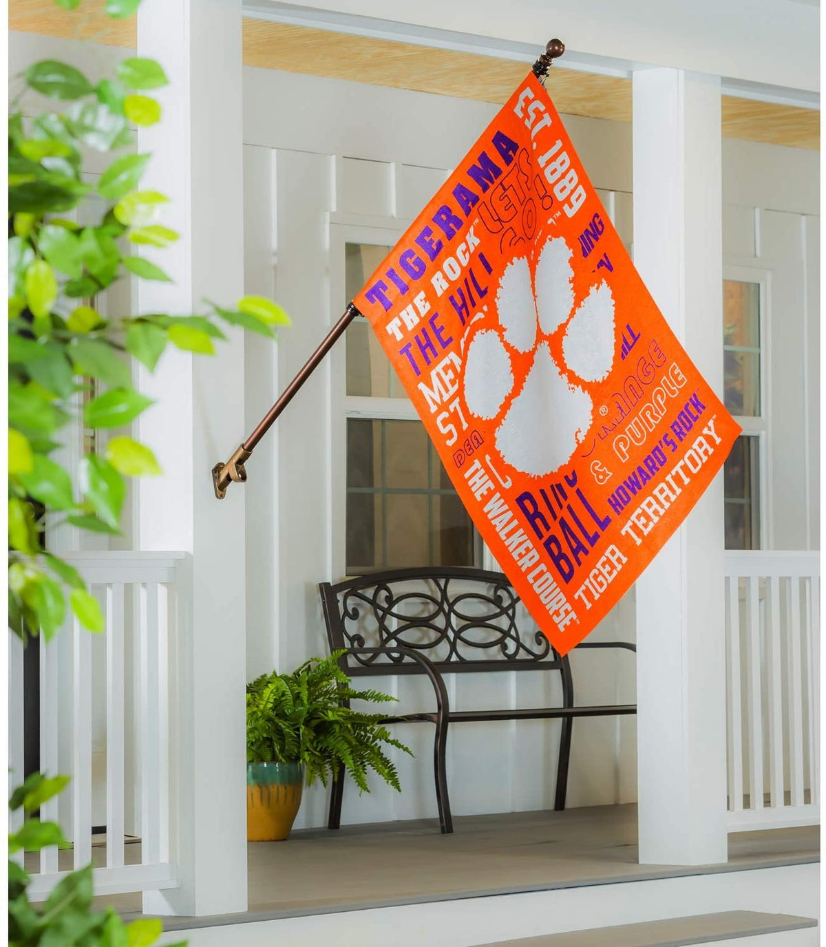 Clemson Tigers Fan Rules Banner Flag 28x44 Inch Double Sided University 3
