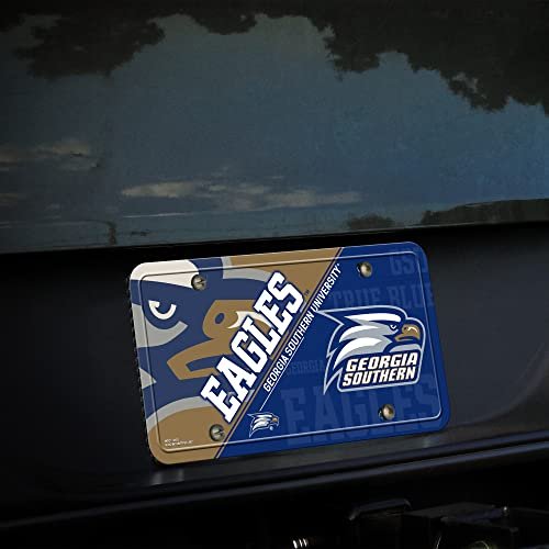 Georgia Southern University Eagles Premium Metal Auto Tag License Plate, Split Logo Design, 12x6 Inch 3