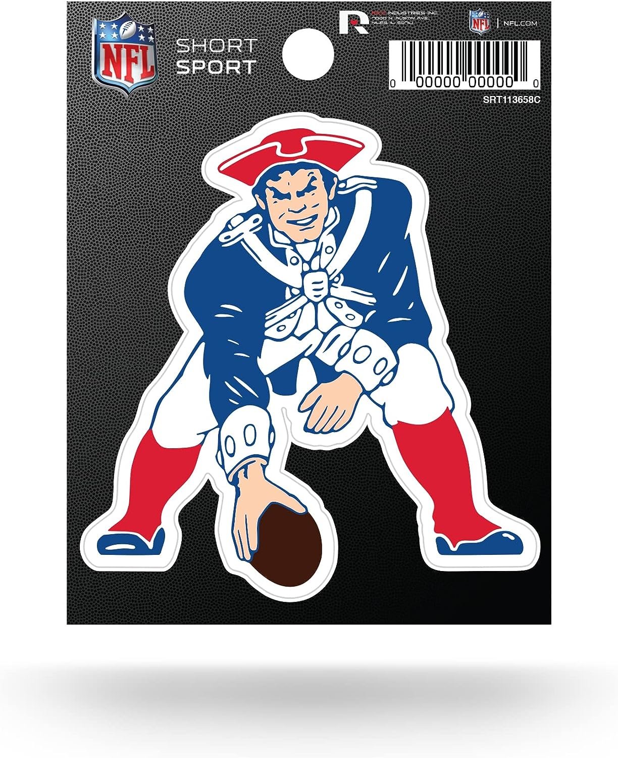 New England Patriots 3 Inch Die Cut Decal Sticker, Retro Logo Design, Full Adhesive Backing 1