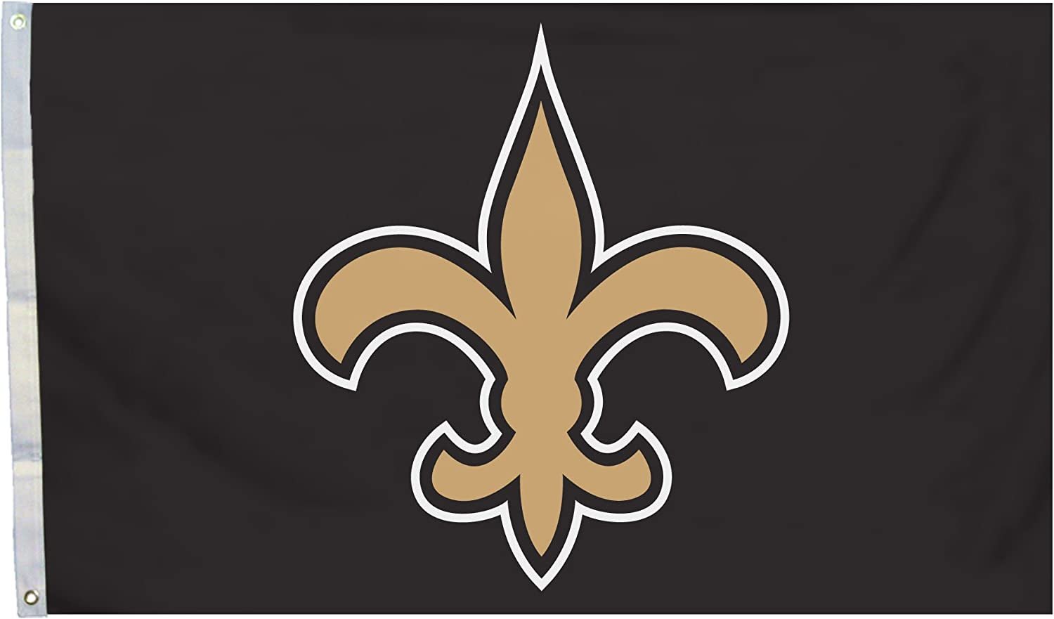 New Orleans Saints Flag Banner 3x5 Feet Metal Grommets Logo Design 1