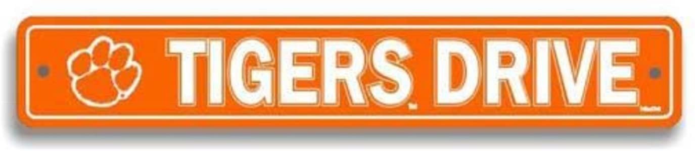 Clemson University Tigers 24 Inch Plastic Street Sign, Novelty 1