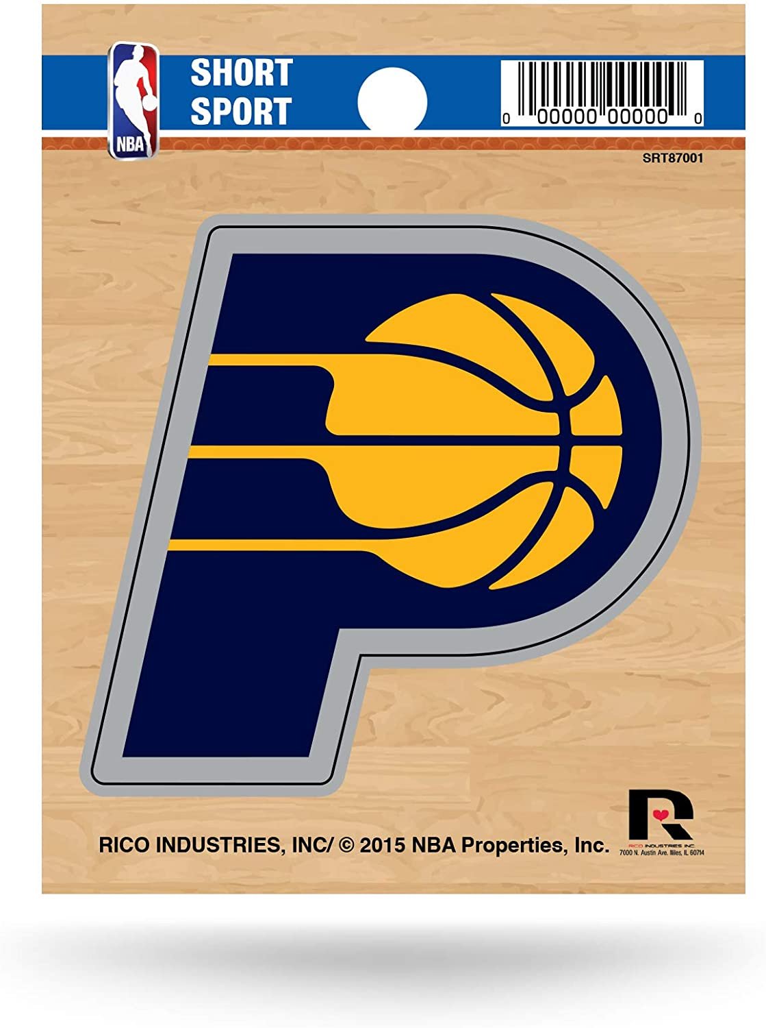 Indiana Pacers 3 Inch Decal Sticker, Flat Vinyl, Die Cut, Full Adhesive Backing 1