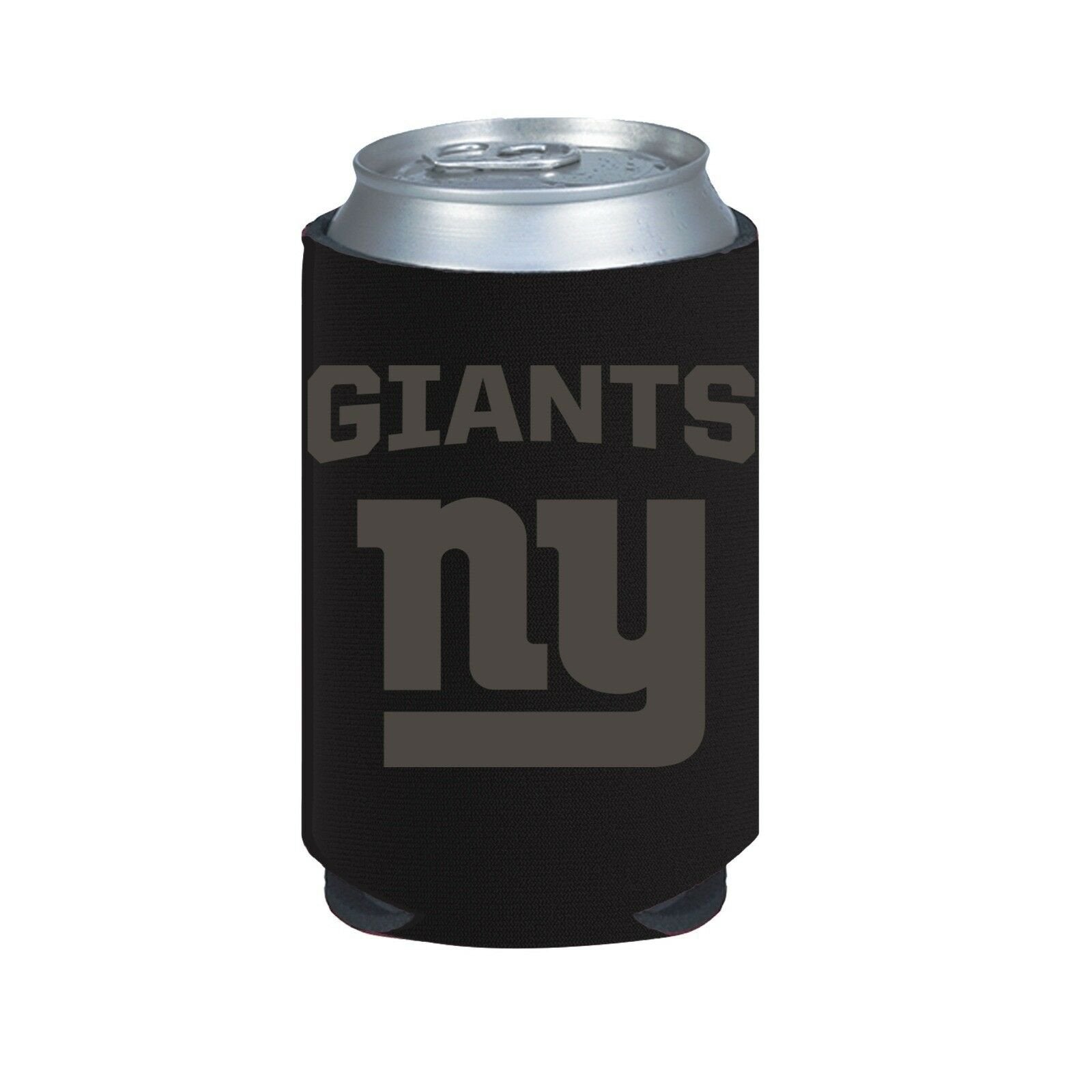New York Giants 2-Pack BLACK TONAL CAN Koozie Neoprene Holder Cooler Football 1
