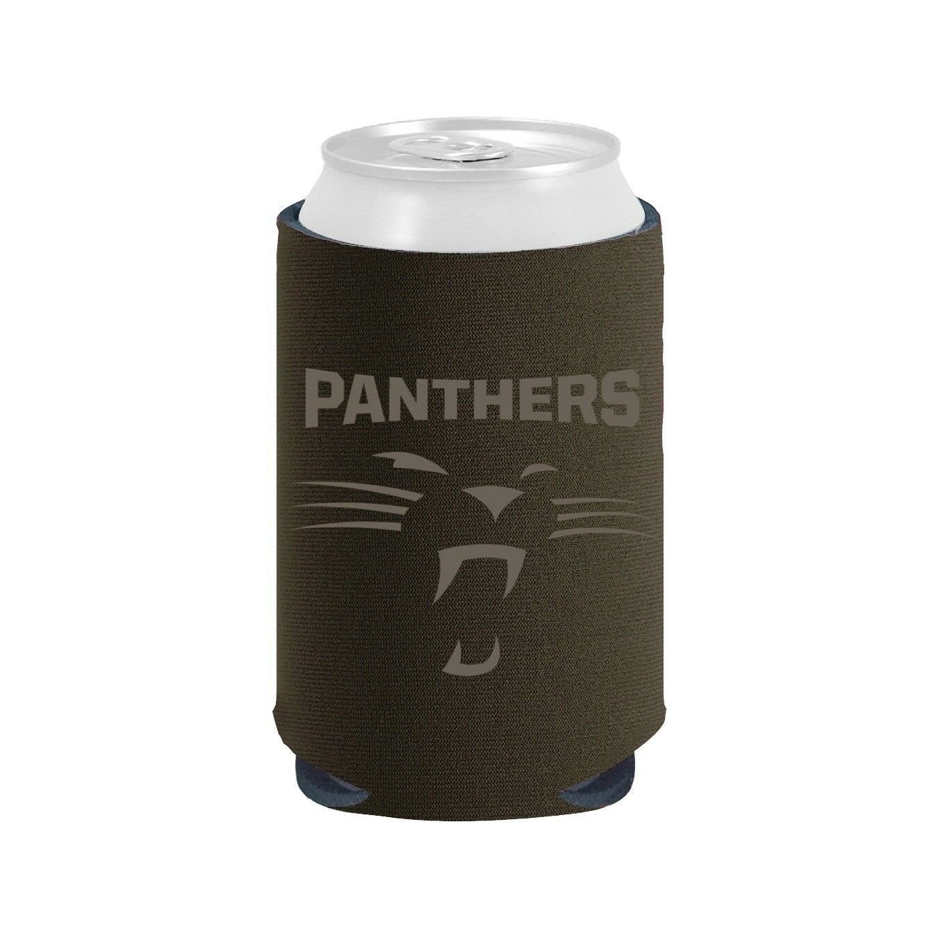 Carolina Panthers 2-Pack BLACK TONAL CAN Koozie Neoprene Holder Cooler Football 1