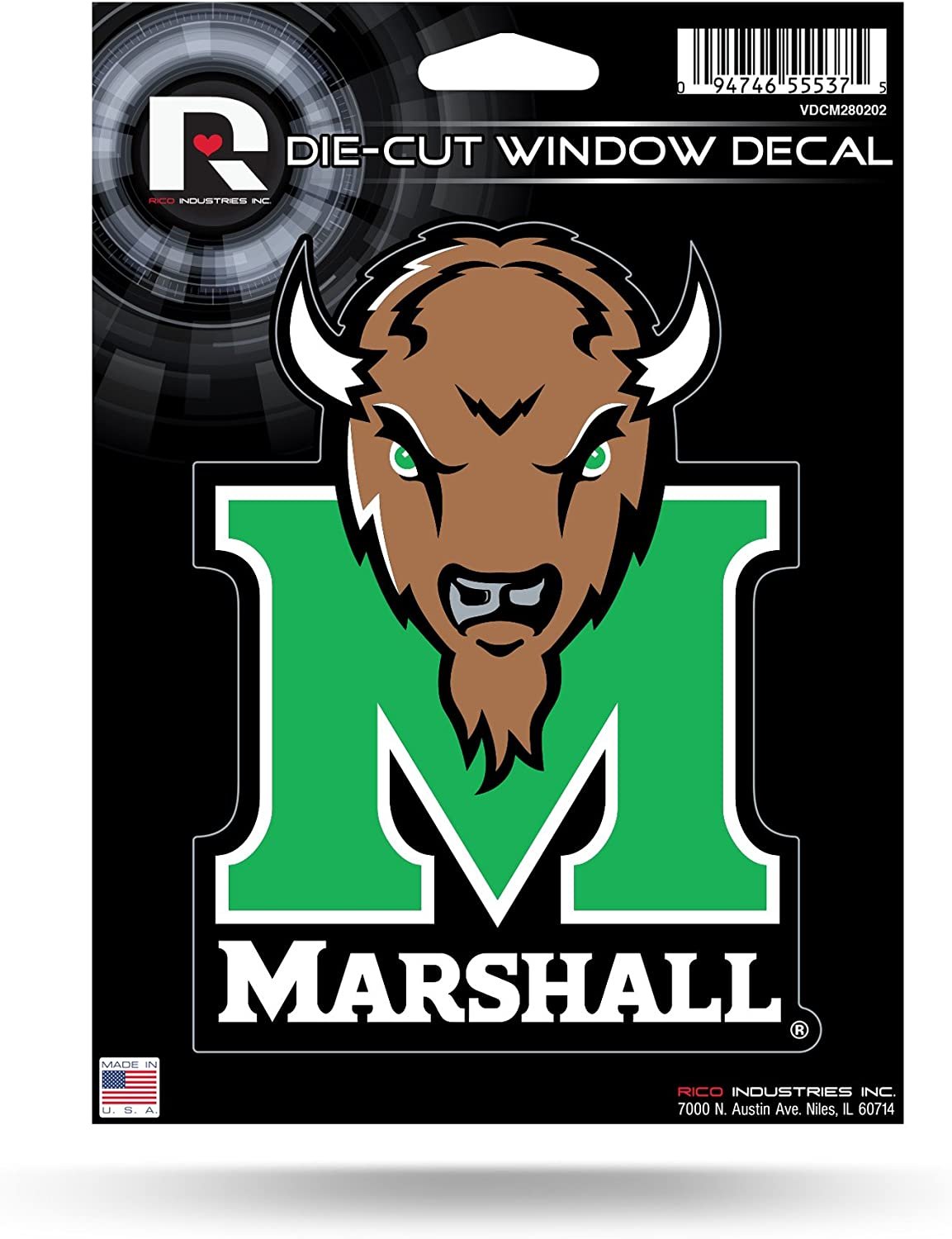 Marshall University Thundering Herd 5 Inch Die Cut Vinyl Decal Sticker Full Adhesive Backing