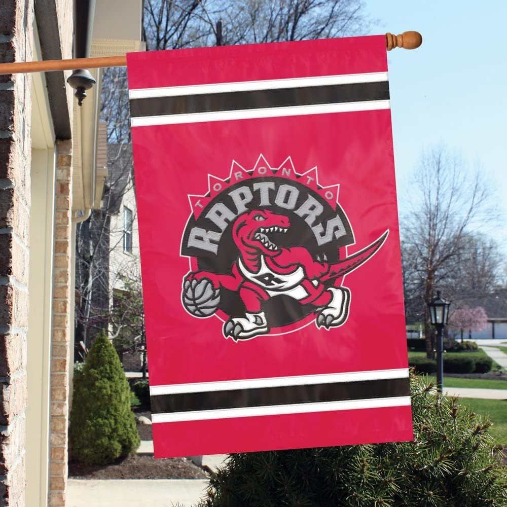 Toronto Raptors House Banner Flag Applique Embroidered Double Sided 44 x 28 2