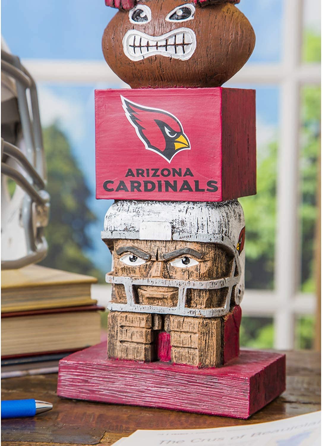 Arizona Cardinals 16 Inch Tiki Totem Garden Statue Resin Outdoor Decoration 7