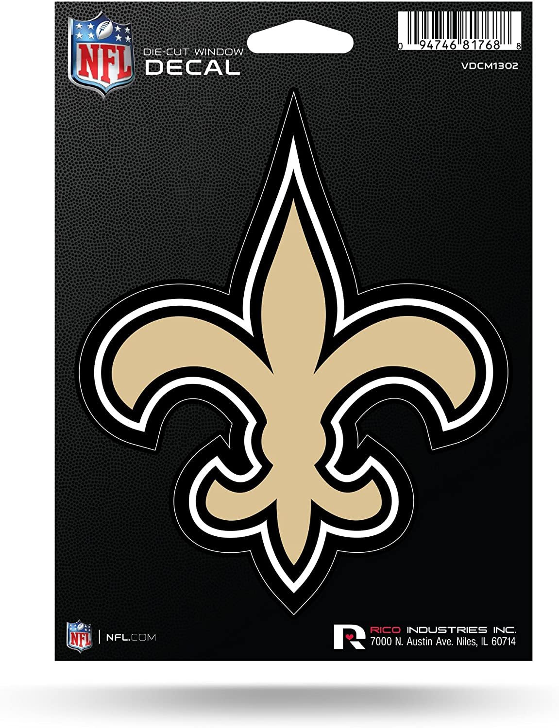 New Orleans Saints 5 Inch Die Cut Flat Vinyl Decal Sticker Adhesive Backing 1