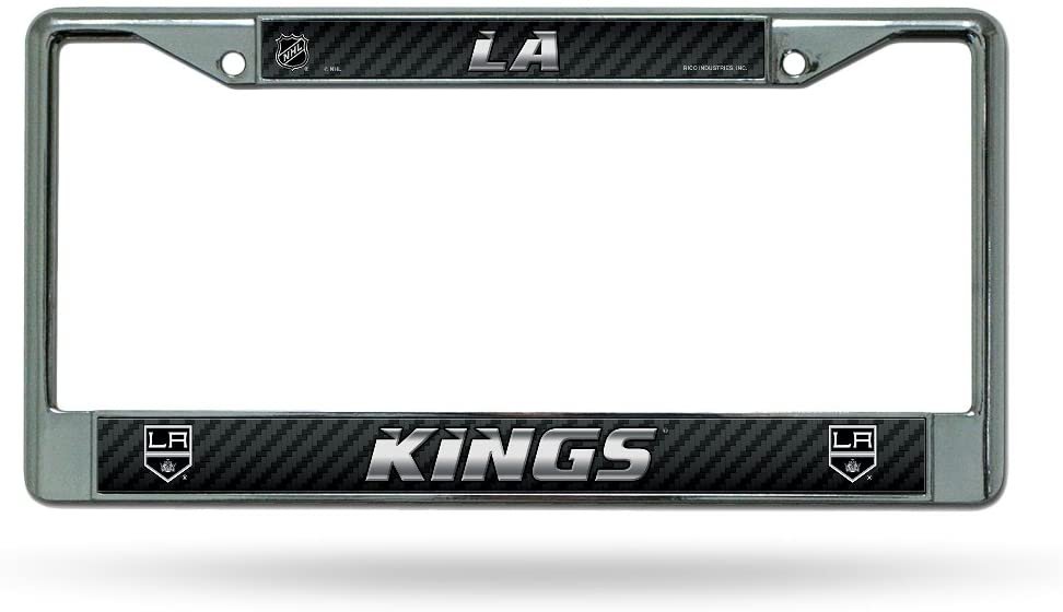 Los Angeles Kings Chrome Metal License Plate Frame Tag Cover, 6x12 Inch