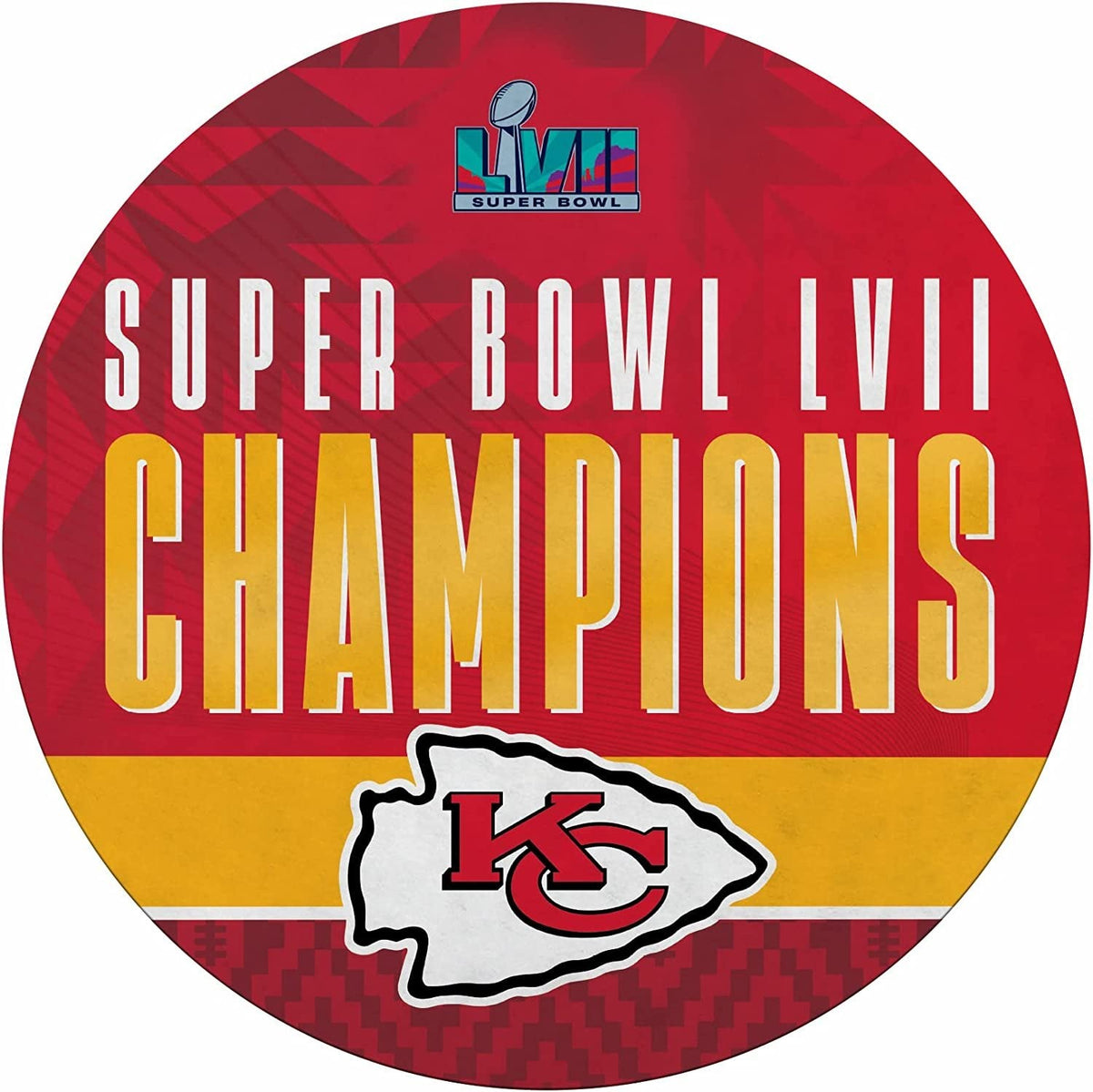 Kansas City Chiefs 2023 Super Bowl Champions Pennant Soft Felt 18 Inch Shape Cut EZ to Hang 1