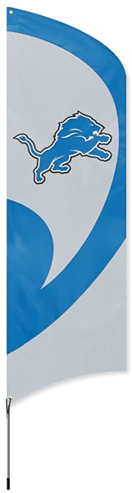 Detroit Lions Tall Team Flag Tailgating Flag Kit 8.5 x 2.5 feet with Pole 1