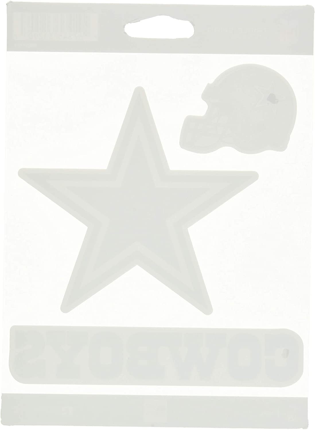 NFL Dallas Cowboys Die Cut 3-Piece Triple Spirit Sticker Sheet 2