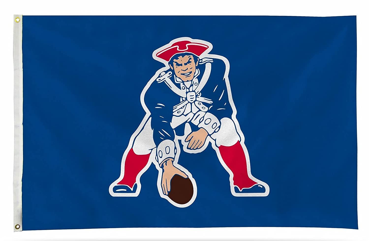 New England Patriots Premium 3x5 Feet Flag Banner, Retro Logo, Metal Grommets, Outdoor Indoor, Single Sided 1