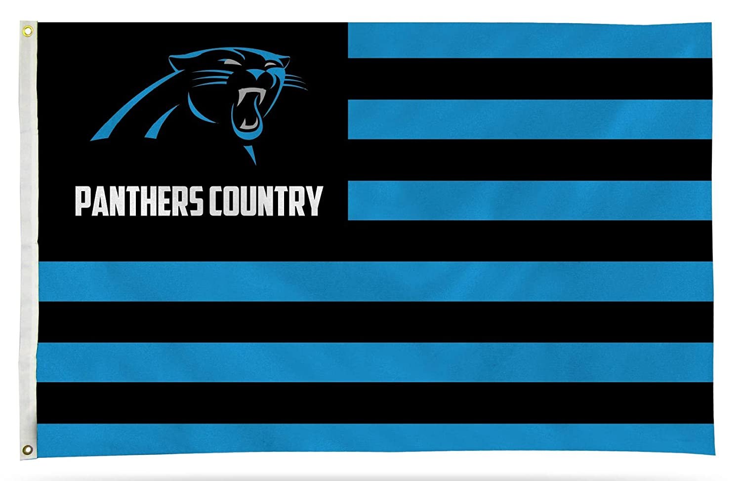 Carolina Panthers Premium 3x5 Feet Flag Banner, Country Design, Metal Grommets, Outdoor Use, Single Sided 1
