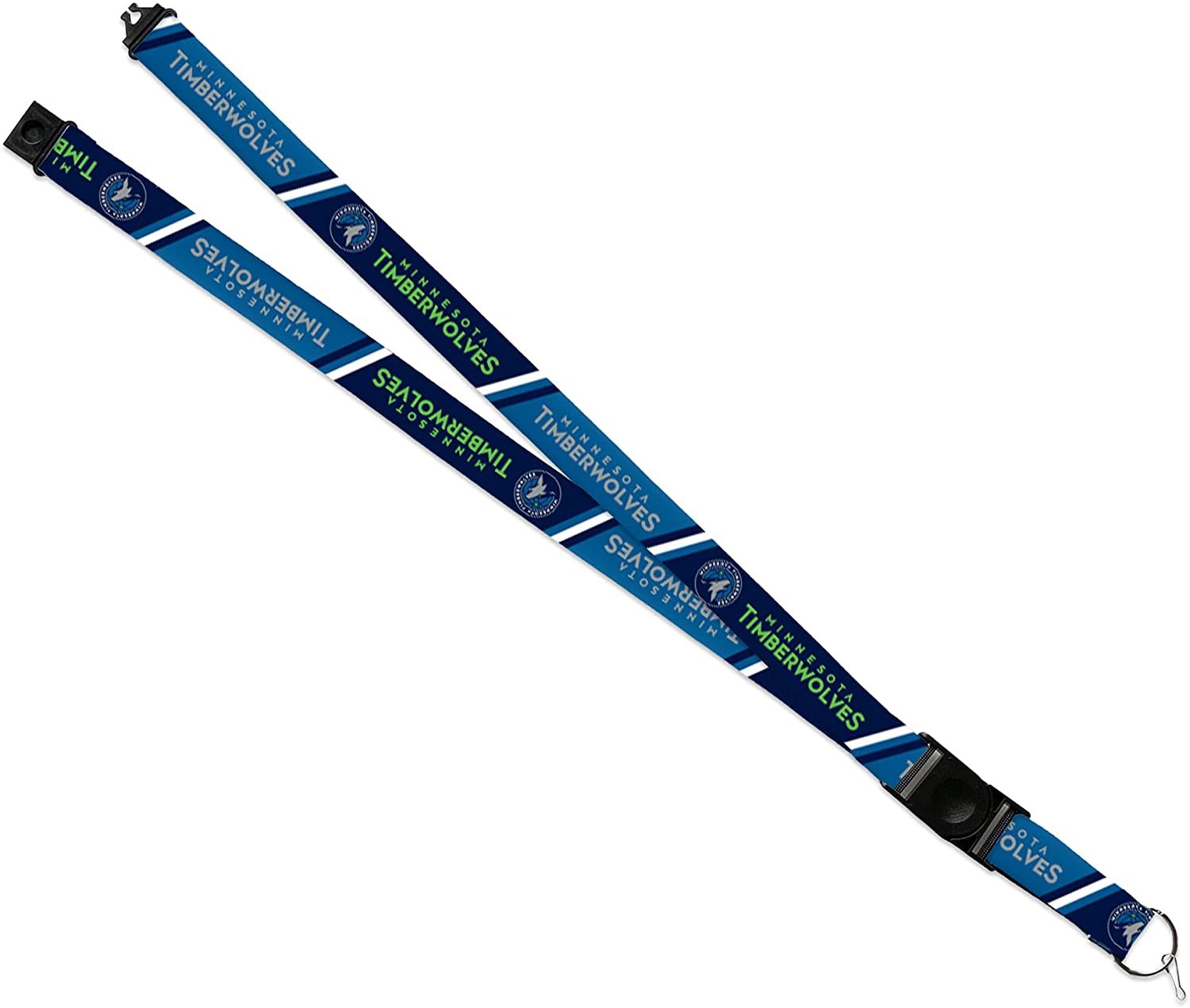 Minnesota Timberwolves Premium Lanyard Keychain 18 Inch Button Clip Safety Breakaway 1