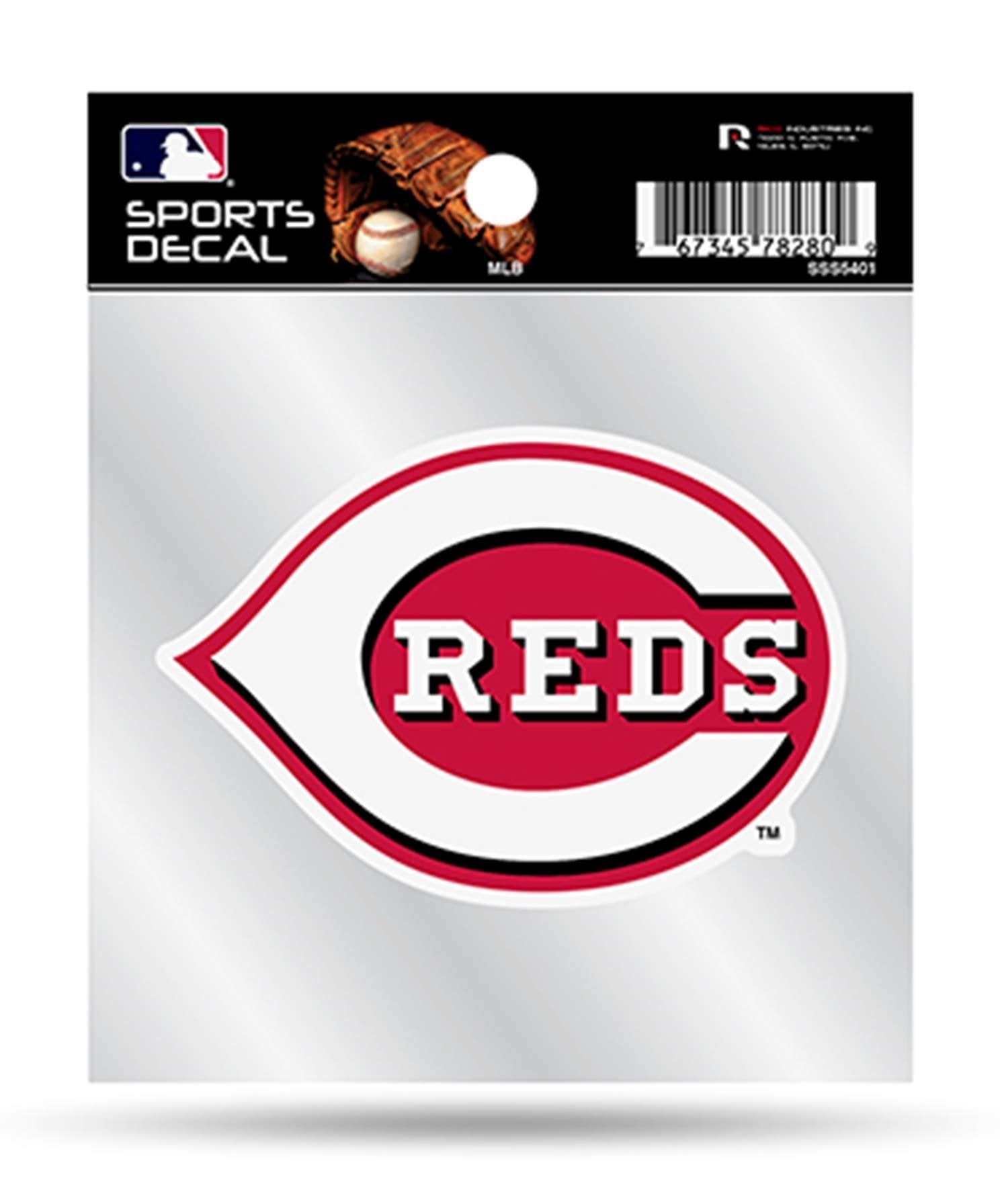 Reds Clear Backer Decal W/Primary Logo (4"X4") SSS5401 Reds Clear Backer Decal W/Primary Logo (4"X4") 1