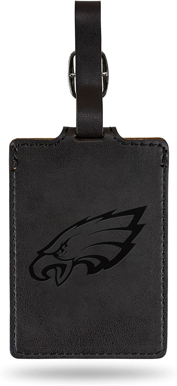 Philadelphia Eagles Luggage Bag Tag Laser Engraved Ultra Suede Includes ID Card
