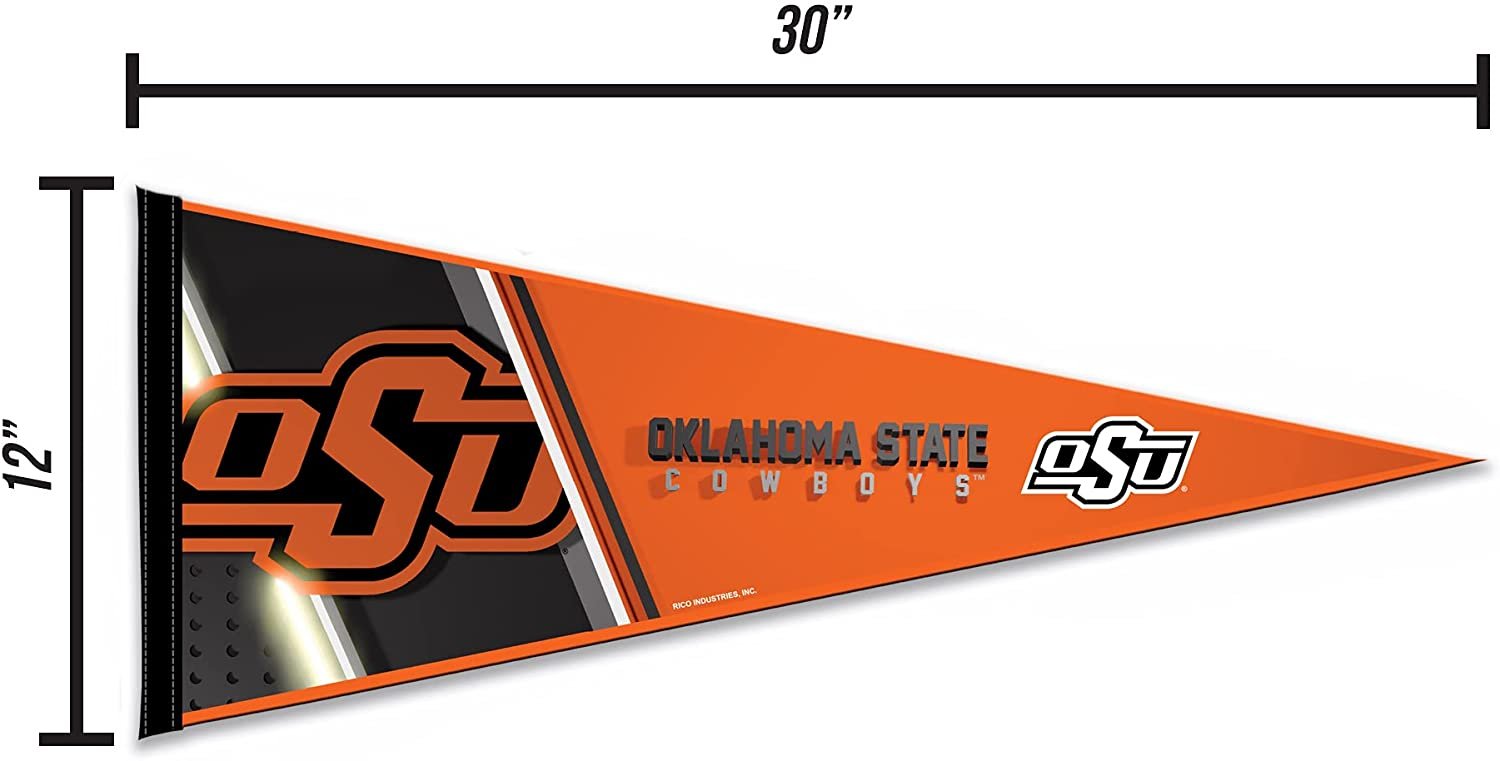 Oklahoma State University Cowboys Soft Felt Pennant, Primary Design, 12x30 Inch, Easy To Hang 4