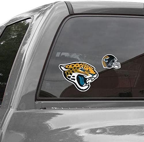 NFL Jacksonville Jaguars 8'' x 8'' Logo Repositionable Decal Set / Black