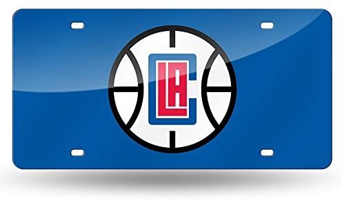 NBA Los Angeles Clippers Laser Inlaid Metal License Plate Tag 1