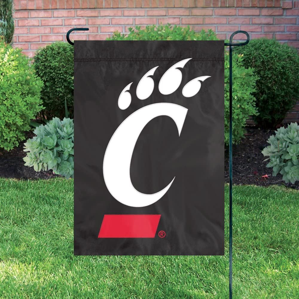 University of Cincinnati Bearcats Premium Garden Flag Banner Applique Embroidered 12.5x18 Inch 3