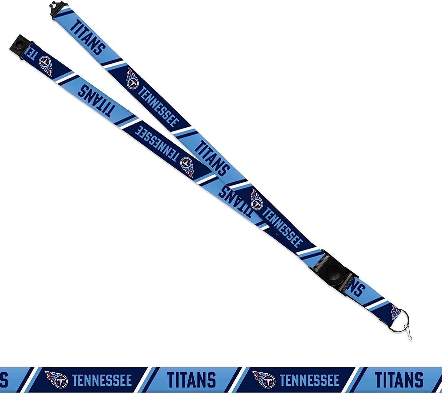Tennessee Titans Lanyard Keychain Double Sided Breakaway Safety Design Adult 18 Inch 2