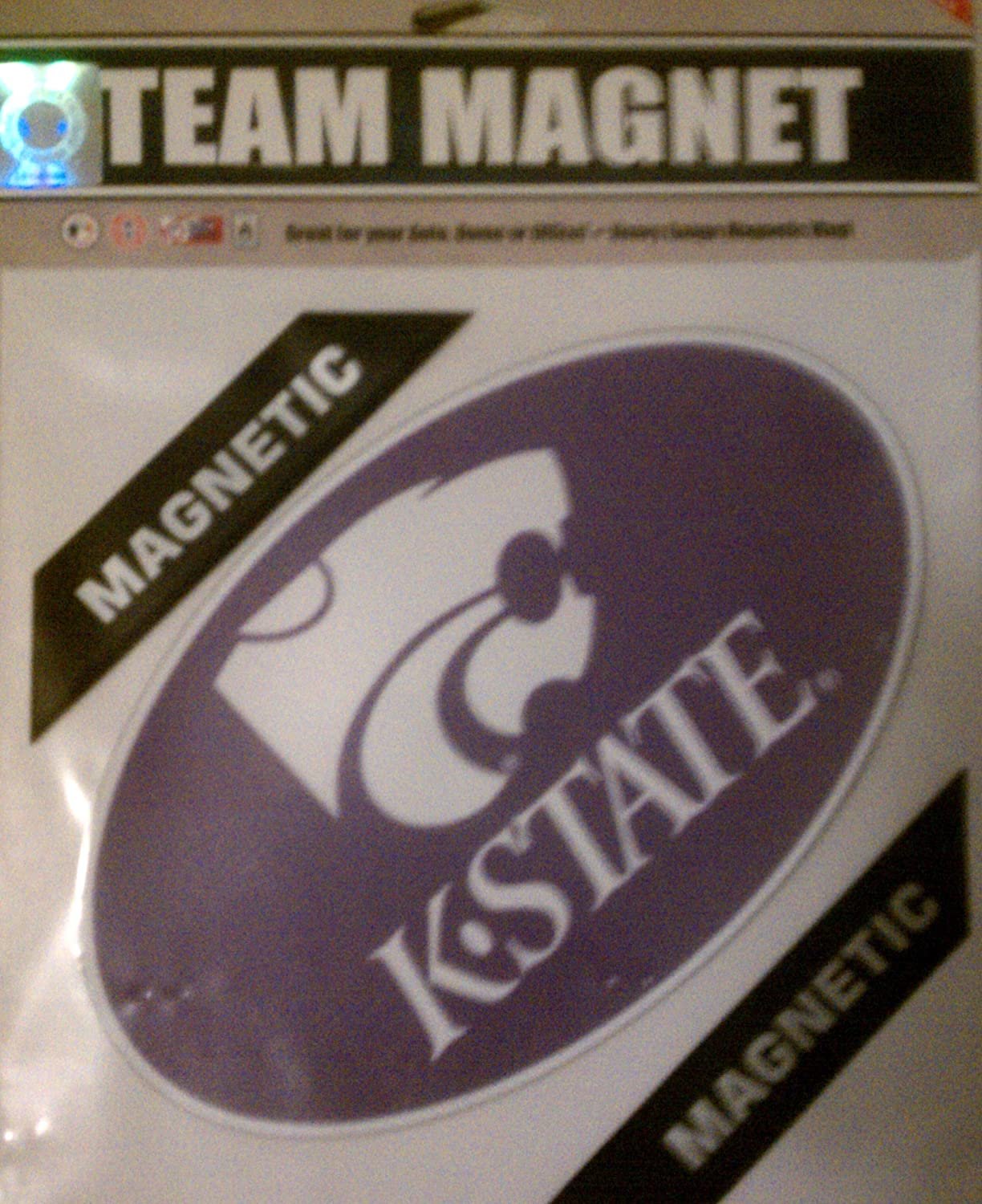 Kansas State University Wildcats 8 Inch Vinyl Magnet Heavy Duty Oval 1