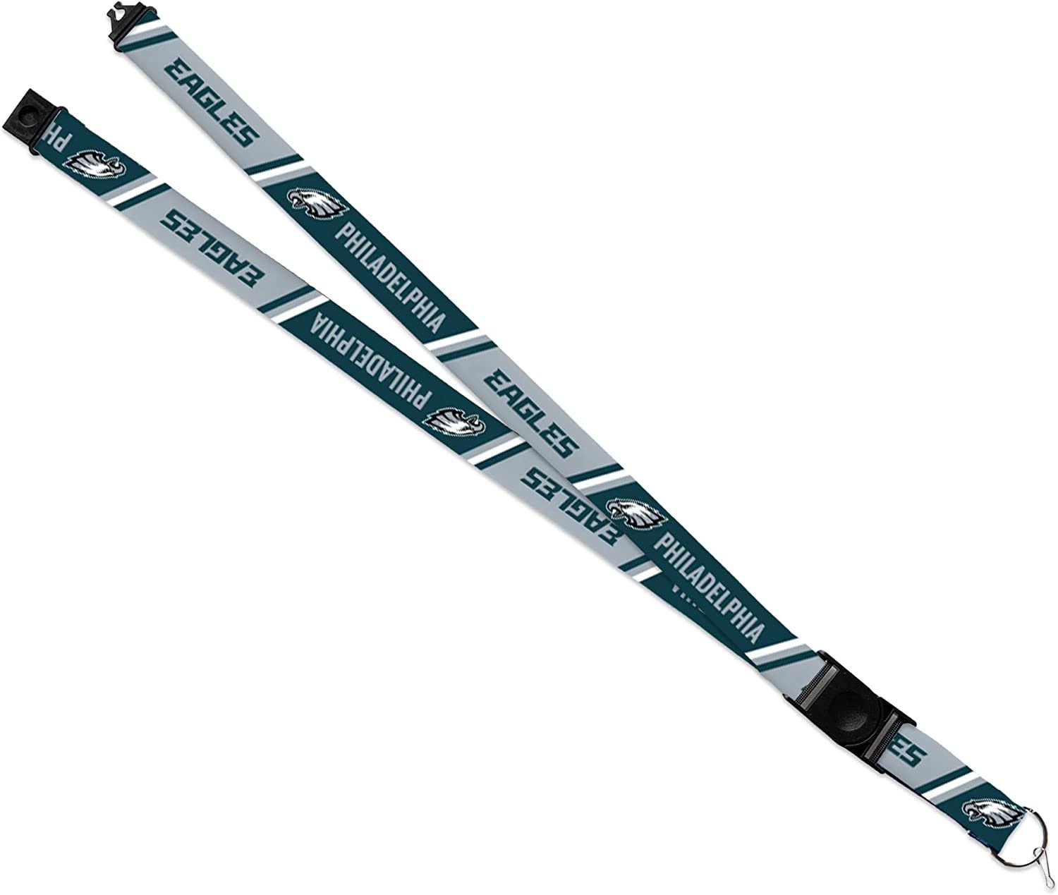 Philadelphia Eagles Lanyard Keychain Double Sided Breakaway Safety Design Adult 18 Inch 1