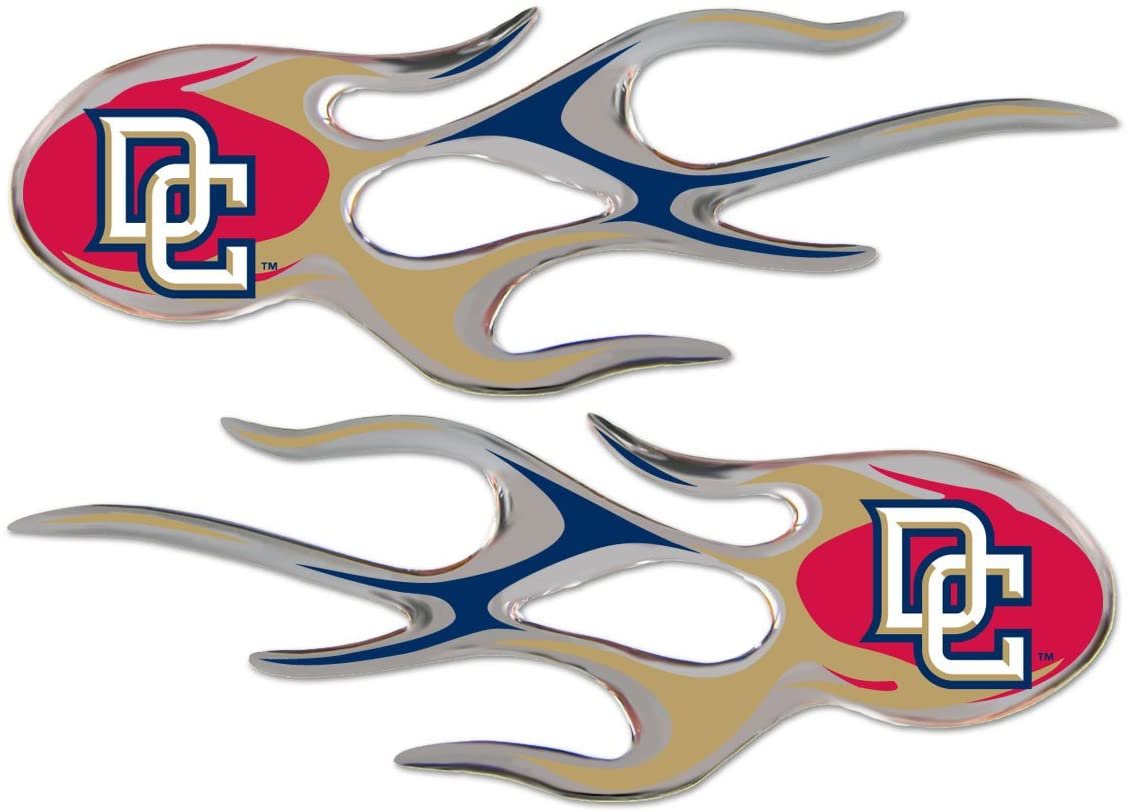 Washington Nationals Dc Logo, Pair of Decal Sticker Emblem, Air Puffed Raised, Micro Flame Design, Full Adhesive Backing, 2x5 Inch Each 1