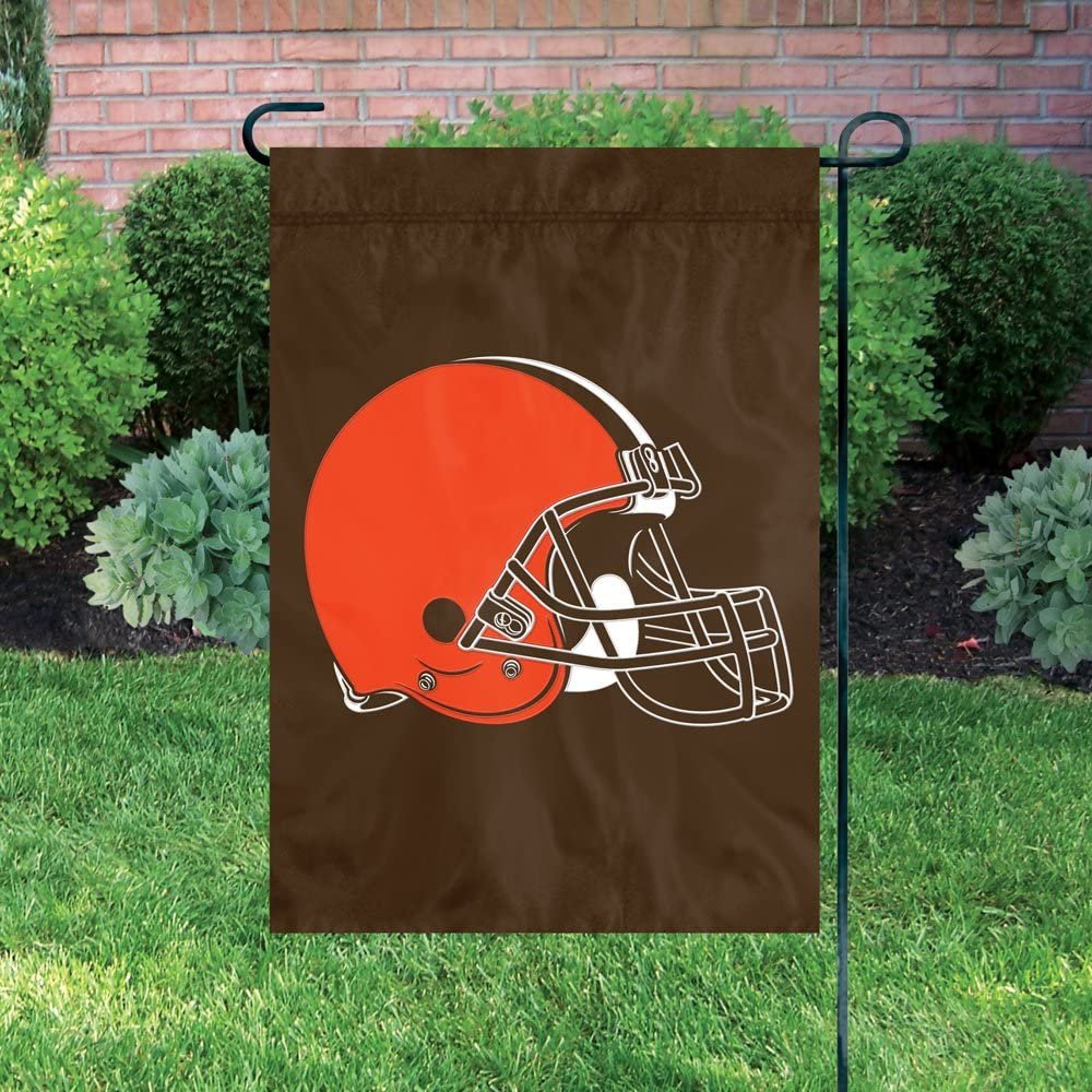 Cleveland Browns Premium Garden Flag Banner Applique Embroidered 12.5x18 Inch 3